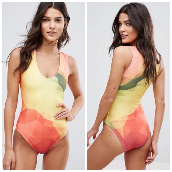 ASOS Mr Gugu Miss Go One Piece Swimsuit Printed - Picture 5 of 6